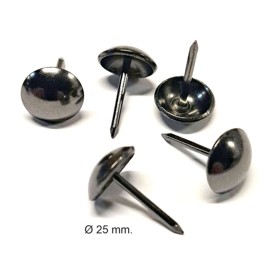 Pack de clavos tapiceros decorativos para sillones, cabeceros y sofas. Variedad de formas y colores. Niquelado piramide. Diseños. Terminacion de muebles.AS DX0525BRZ