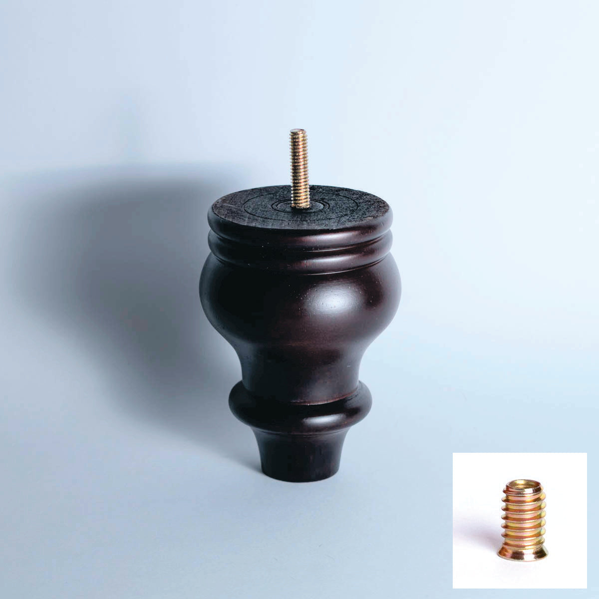 Pata para mueble, sofá o silla moderna. Madera. Pata madera. Patas de muebles. Alta calidad y despacho express. La Tapiceria. Compra Online. EF A068 E