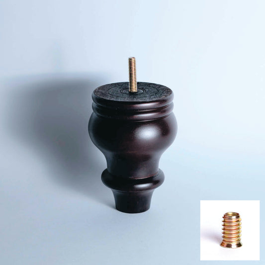 Pata para mueble, sofá o silla moderna. Madera. Pata madera. Patas de muebles. Alta calidad y despacho express. La Tapiceria. Compra Online. EF A068 E