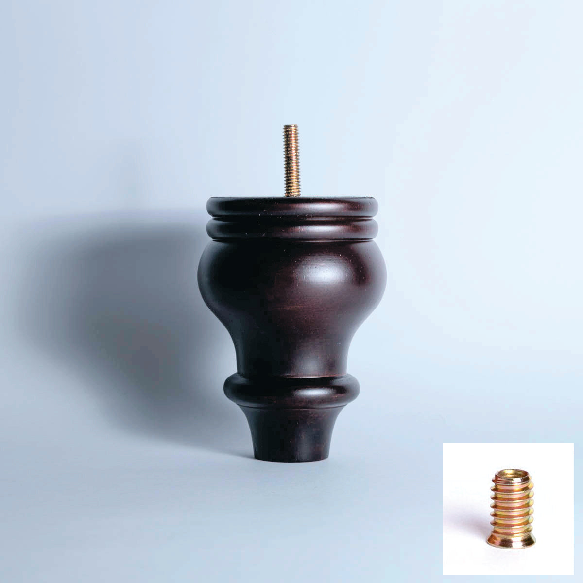 Pata para mueble, sofá o silla moderna. Madera. Pata madera. Patas de muebles. Alta calidad y despacho express. La Tapiceria. Compra Online. EF A068 E