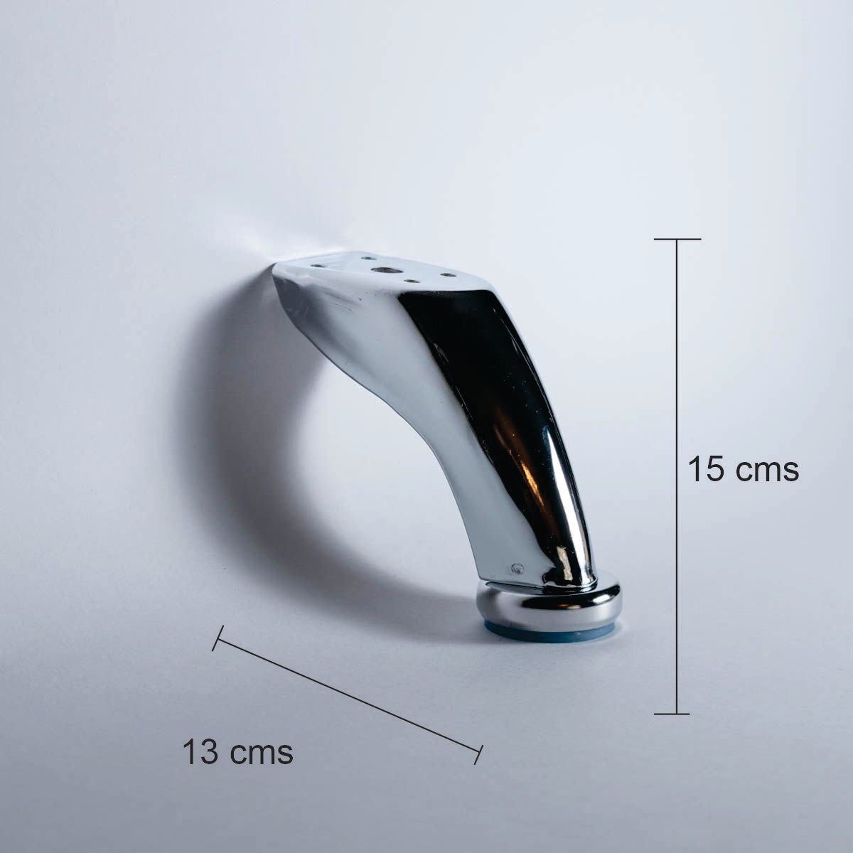 Pata para mueble, sofá o silla moderna. Acero, metal. Pata metálica. Patas de muebles. Alta calidad y despacho express. La Tapiceria. Compra Online. MQ MI-014