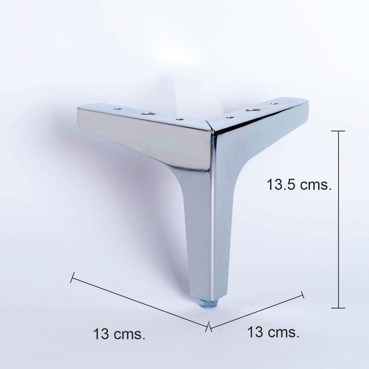 Pata para mueble, sofá o silla moderna. Acero, metal. Pata metálica. Patas de muebles. Alta calidad y despacho express. La Tapiceria. Compra Online. MQ MI-127
