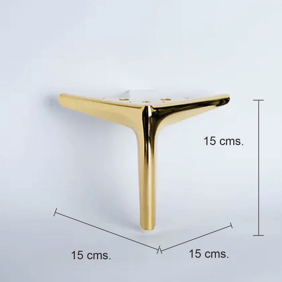 Pata para mueble, sofá o silla moderna. Acero, metal. Pata metálica. Patas de muebles. Alta calidad y despacho express. La Tapiceria. Compra Online. MQ MS-377 G