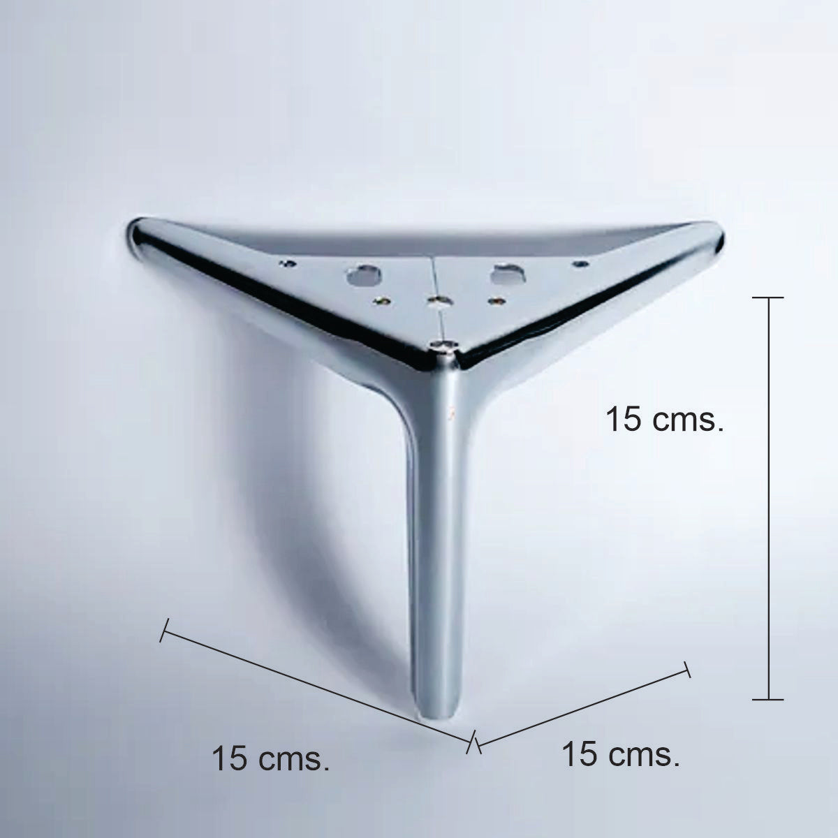 Pata para mueble, sofá o silla moderna. Acero, metal. Pata metálica. Patas de muebles. Alta calidad y despacho express. La Tapiceria. Compra Online. MQ MS-377 P