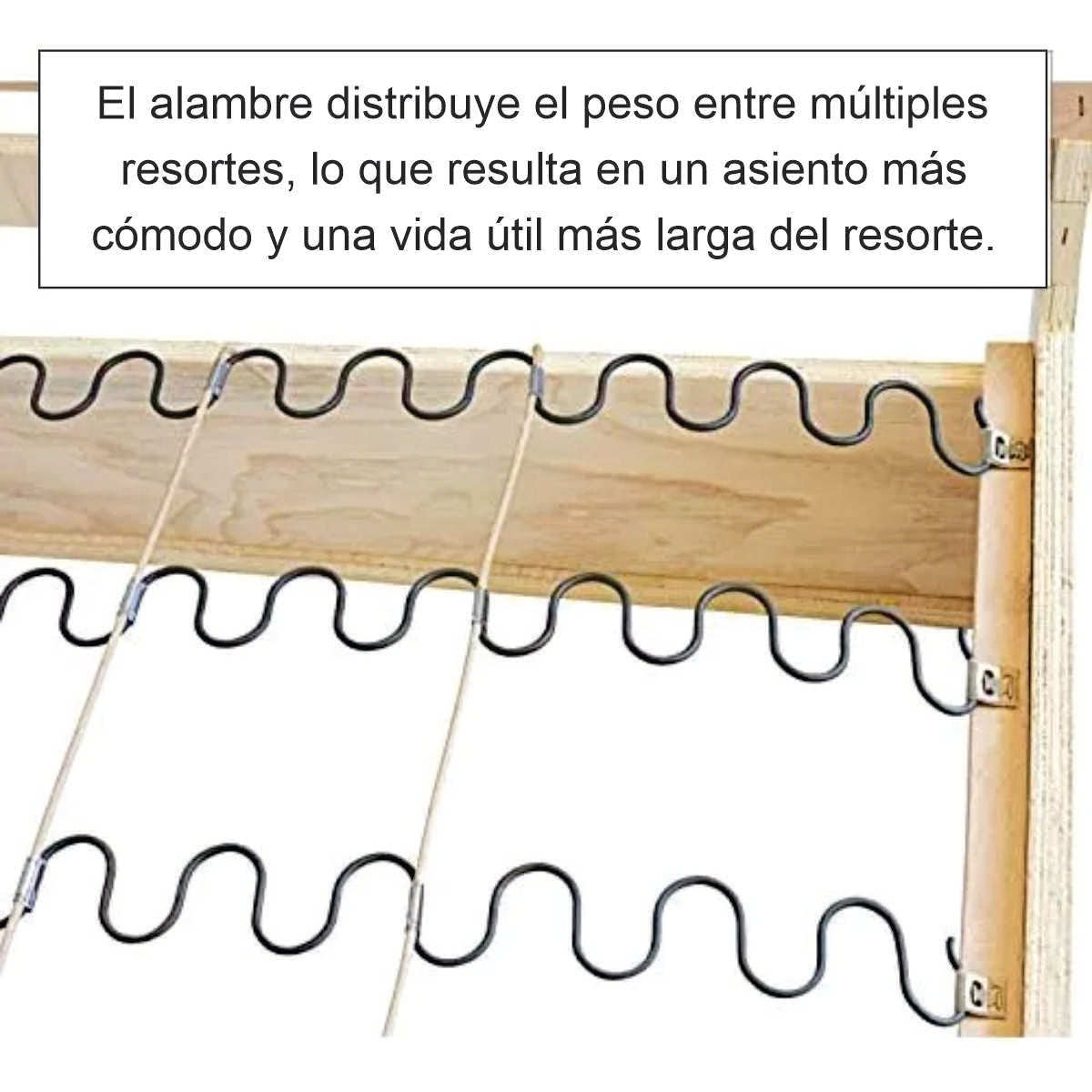 Alambre forrado. PCW, Rollo 500 mt-Alambre forrado de alta resistencia, ideal para trabajos de tapicería. Proporciona soporte y estructura duradera. Características: Material: Alambre de acero con recubrimiento Uso: Tapicería, refuerzo de estructuras Resistencia: Alta durabilidad y soporte-RESORTES-La Tapicería
