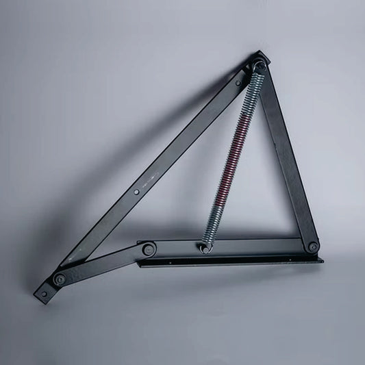 Bisagra cama SH03B Par-Bisagra para cama con resorte de alta resistencia, ideal para camas abatibles y muebles con tapas pesadas. Permite una apertura y cierre suave y controlado. Diseño robusto y duradero para uso prolongado. Características: Material: Acero reforzado Mecanismo: Resorte de alta resistencia Uso: Camas abatibles, muebles con tapas Apertura: Controlada y suave Beneficios: Durabilidad: Materiales de alta calidad para uso prolongado. Funcionalidad: Apertura y cierre suave y seguro. Resistencia: