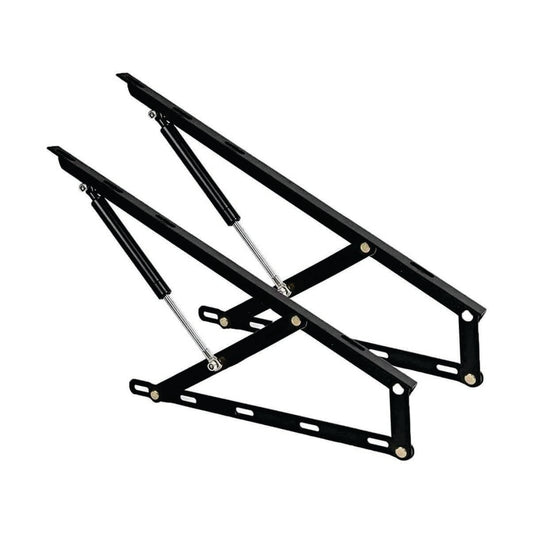 Bisagra cama con cilindro neumático. SH04B 60 cm Par-Bisagra para cama con cilindro neumático de alta resistencia, ideal para camas abatibles y muebles con tapas pesadas. Permite una apertura y cierre suave, silencioso y controlado. Diseño robusto y duradero para uso prolongado, con sistema neumático que facilita el levantamiento. Características: Material: Acero reforzado Mecanismo: Cilindro neumático de alta resistencia Uso: Camas abatibles, muebles con tapas Apertura: Suave, silenciosa y controlada Benef
