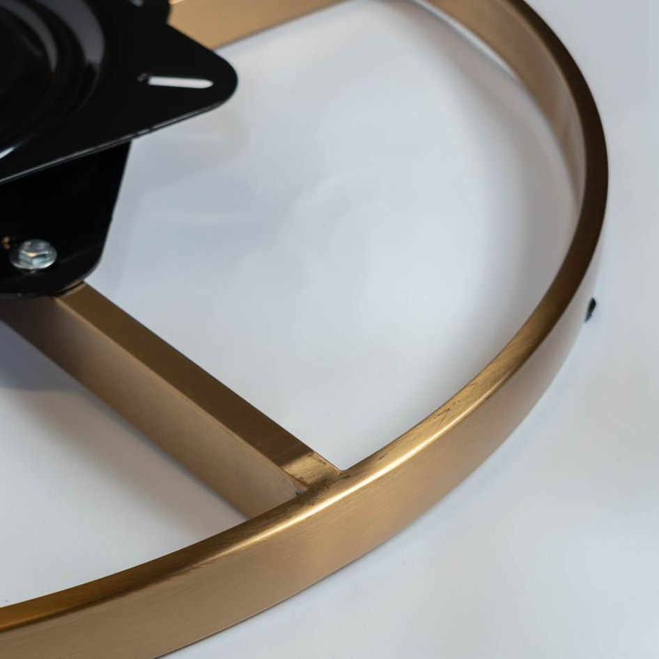 Base giratoria BG02 D60cm H 3cm Dorado-BASE GIRATORIA-Base giratoria robusta y silenciosa, diseñada específicamente para sillones berger. Permite una rotación suave de 360 grados, ideal para mayor comodidad y funcionalidad. Fabricada con materiales de alta resistencia para una durabilidad excepcional. Características: Material: Acero reforzado Rotación: 360 grados Diseño: Específico para sillones berger Resistencia: Alta capacidad de carga Beneficios: Comodidad: Rotación completa para fácil acceso y movimie