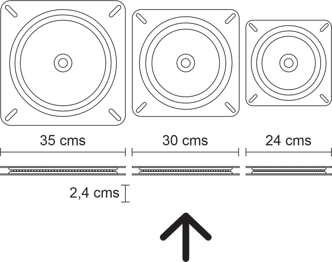 Plato base giratorio BG3030
