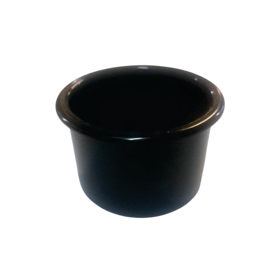 Posavaso CUPP,Plastico, 100 mm diam. X 62 mm., und.-Los posavasos se embuten en los brazos de los muebles son herrajes diseñados para proporcionar un soporte estable y seguro para bebidas y otros objetos pequeños. Se instalan dentro de la estructura del brazo del mueble, creando una superficie plana y resistente para colocar vasos, tazas, controles remotos o teléfonos móviles.-1 unidad-Accesorios-La Tapicería