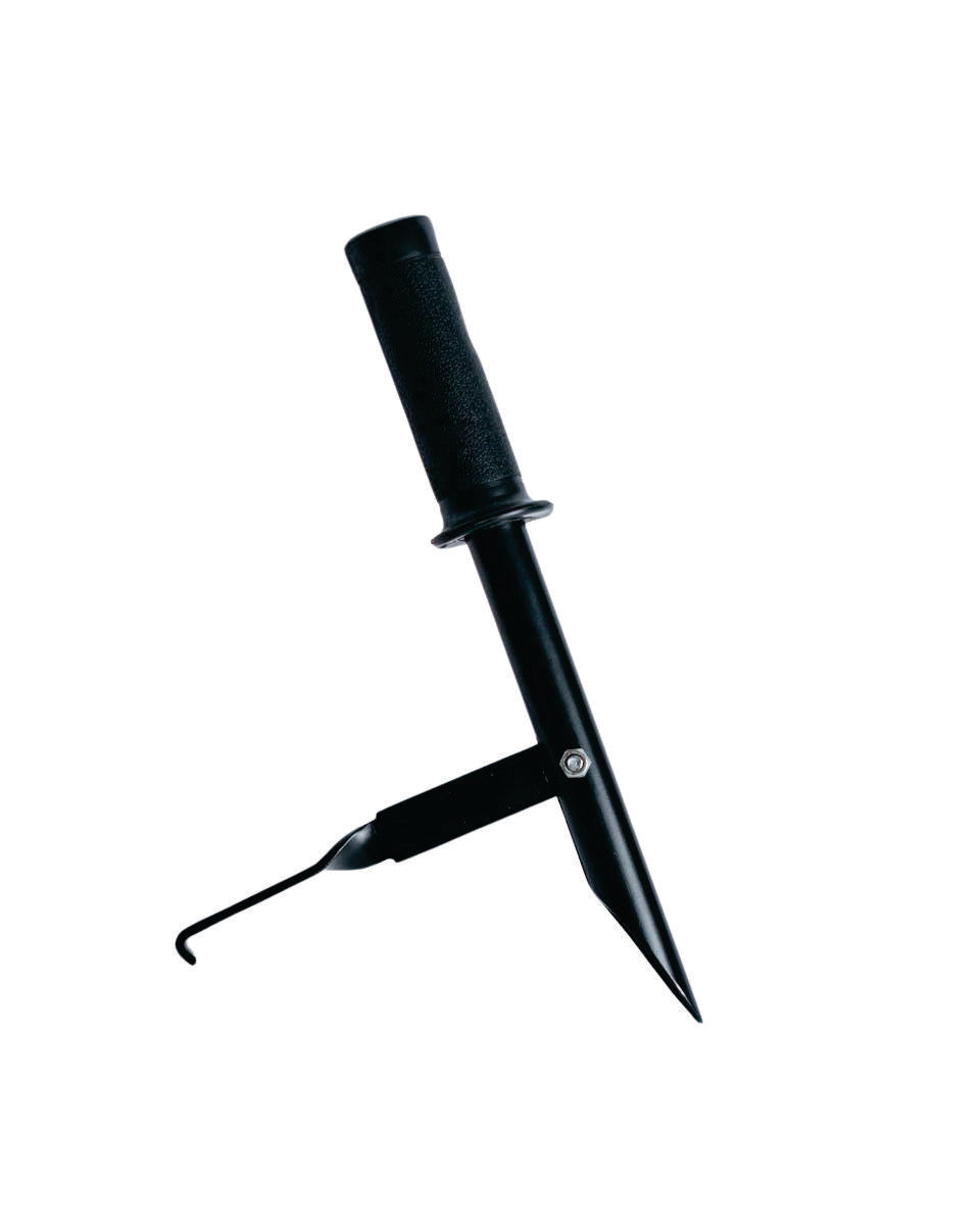 Tensador resortes ST01-El tensador de resortes de tapicería es una herramienta esencial para profesionales y aficionados que trabajan en la reparación y restauración de muebles tapizados. Su función principal es tensar y fijar los resortes de tapicería de forma segura y precisa, asegurando un soporte adecuado y duradero para el asiento o respaldo del mueble.-RESORTES-La Tapicería