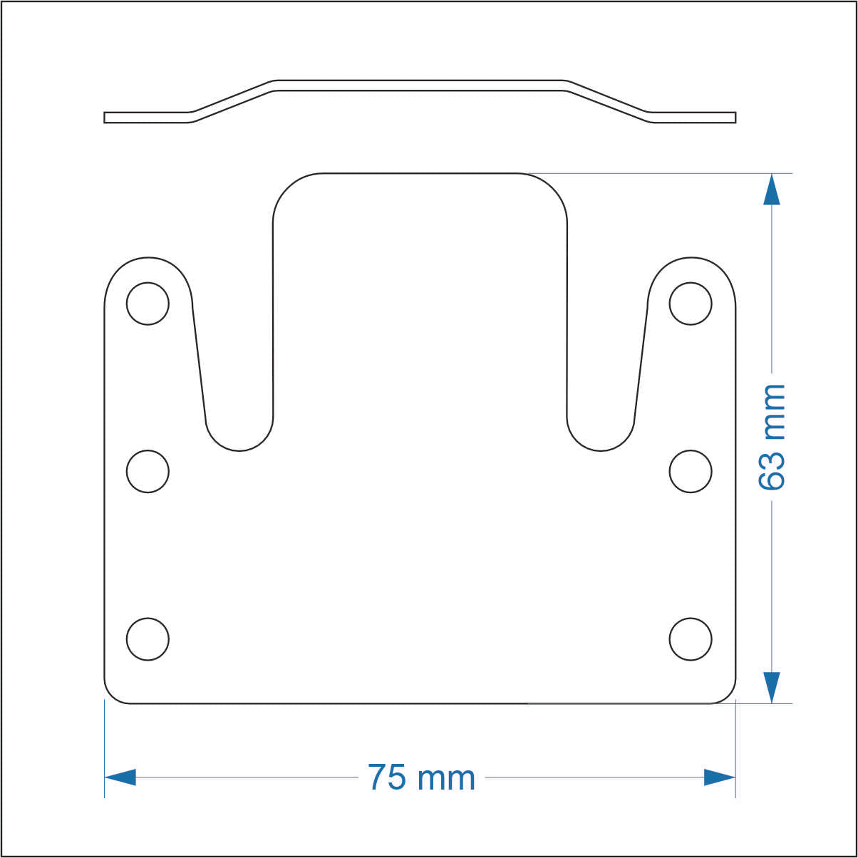 Conector sofa X-75Par