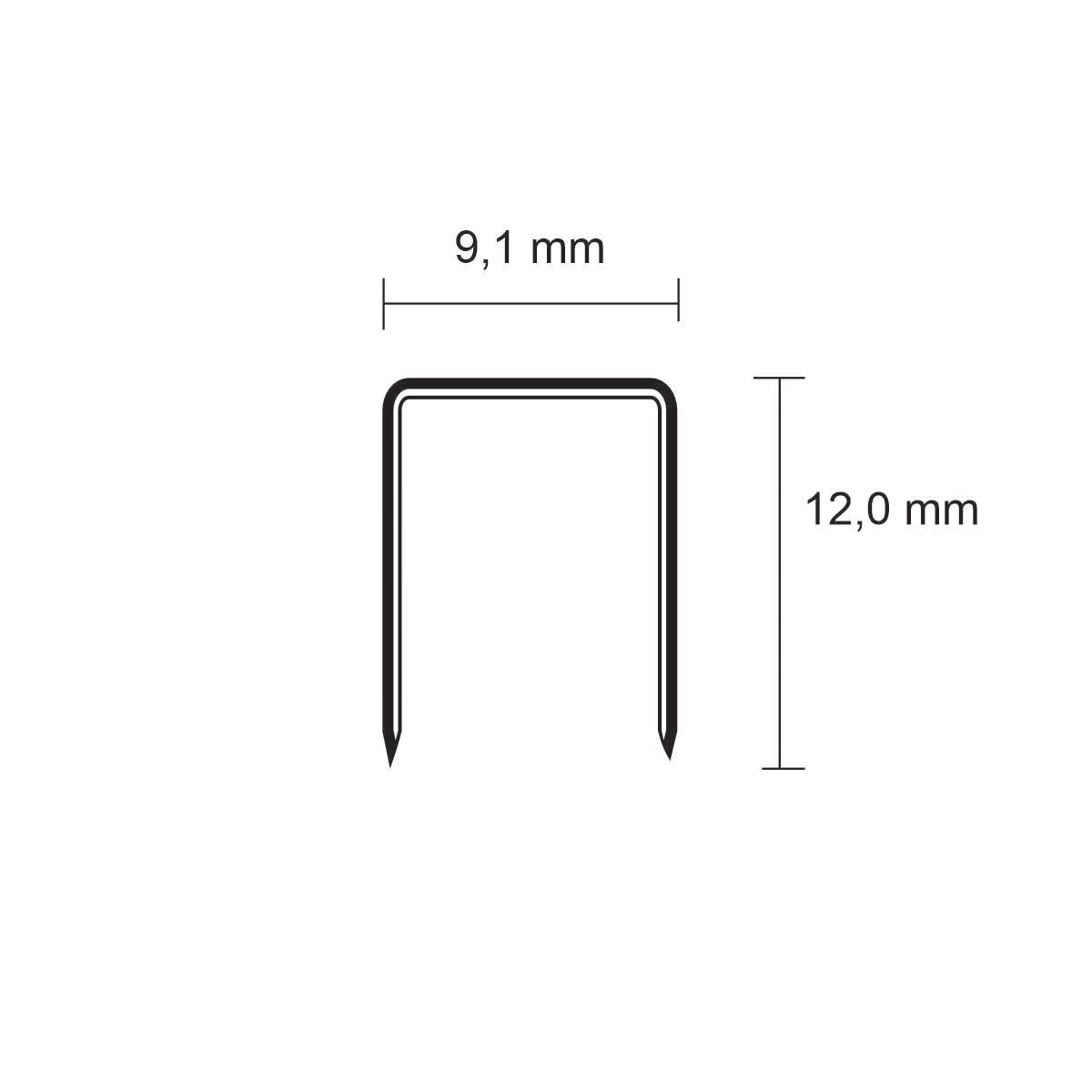 Corchetes para trabajos de tapicería, decoración o manualidades. La tapiceria Online. Corchete para Grapadora en caja. Unidades. QY 71-12