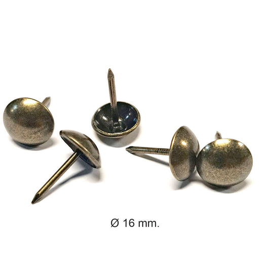 Pack de clavos tapiceros decorativos para sillones, cabeceros y sofas. Variedad de formas y colores. Niquelado piramide. Diseños. Terminacion de muebles.ZM DX0516AB