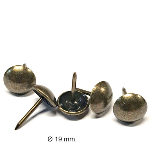 Pack de clavos tapiceros decorativos para sillones, cabeceros y sofas. Variedad de formas y colores. Niquelado piramide. Diseños. Terminacion de muebles.ZM DX0519AB