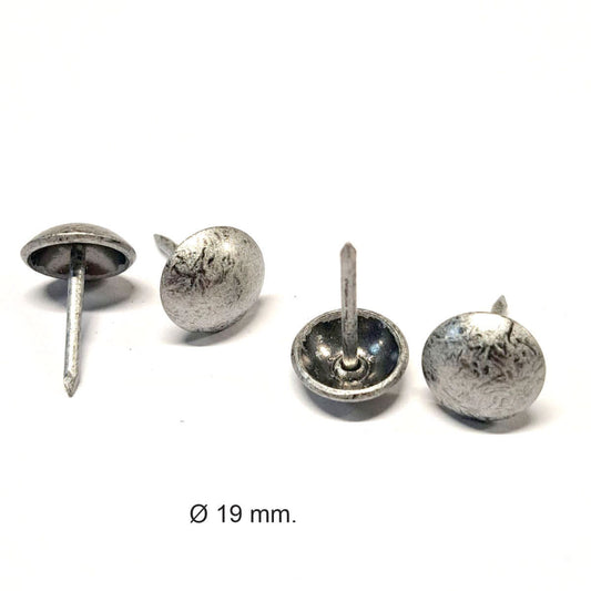 Pack de clavos tapiceros decorativos para sillones, cabeceros y sofas. Variedad de formas y colores. Niquelado piramide. Diseños. Terminacion de muebles.ZM DX0519APW