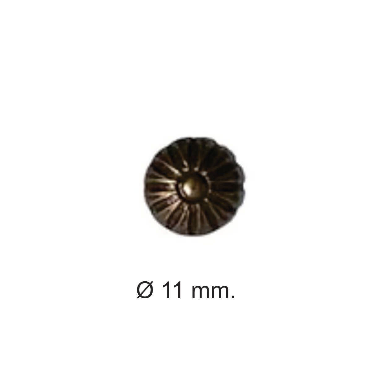 Clavo Tapicero M007, 11 mm. , 500 unds.-TACHAS-Clavos Tapiceros Decorativos Dale un toque único y elegante a tus muebles con nuestros clavos tapiceros. Disponibles en una amplia variedad de modelos y colores, estos clavos combinan funcionalidad y estilo, perfectos para resaltar detalles en sofás, sillas, cabeceros y más. Fabricados con materiales de alta calidad, garantizan durabilidad y un acabado profesional. Elige entre diseños clásicos, modernos o vintage para personalizar cada proyecto con precisión y