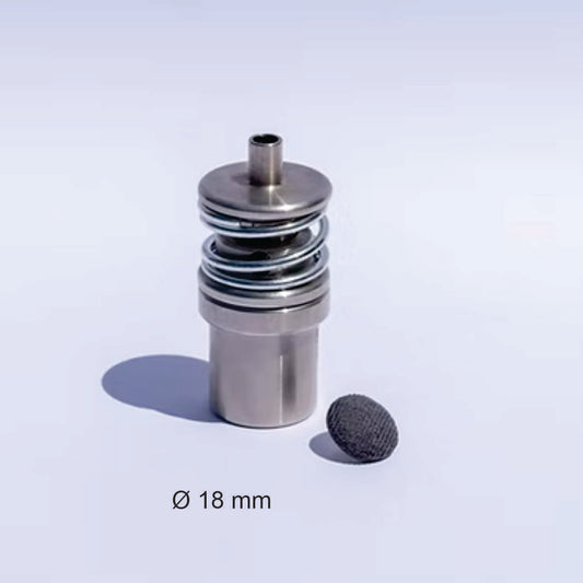 Matriz para forrar botones MSSB, 18 mm.-Matriz de alta precisión para forrar botones de manera profesional. Diseñada para un uso fácil y eficiente, garantiza resultados perfectos en cada botón. Ideal para tapicería, confección y proyectos DIY. Características: Material: Acero resistente Diseño: Preciso y ergonómico Usos: Forrado de botones Compatibilidad: Botones Ø 18 mm Beneficios: Profesionalismo: Forrado perfecto en cada botón. Facilidad de uso: Diseño intuitivo para resultados rápidos. Durabilidad: Mate