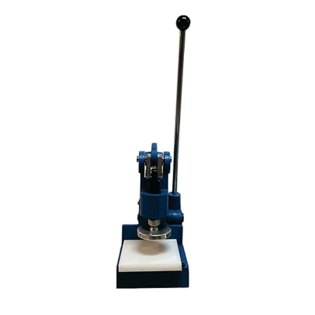 Prensa troqueladora manual para cortar, perforar o dar forma a materiales como cuero, tela, cartón, goma y plástico mediante el uso de troqueles.  ZM MHCD