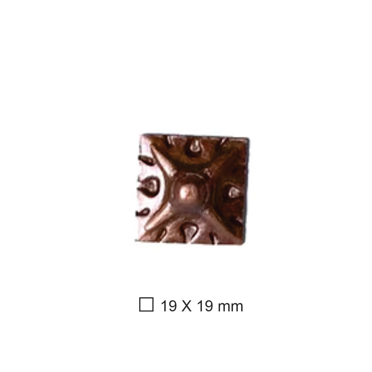 Clavo Tapicero M022, 19 X 19 mm., 100 unds.-TACHAS-AS M022AC-La Tapicería
