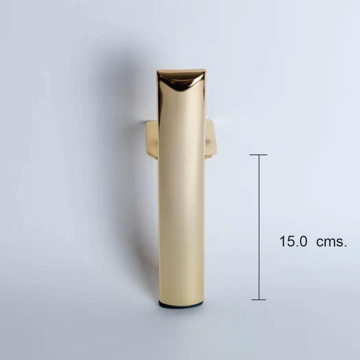 Pata metálica D-022, 15 Alto-PATA METALICA-MQ D-022 G-La Tapicería