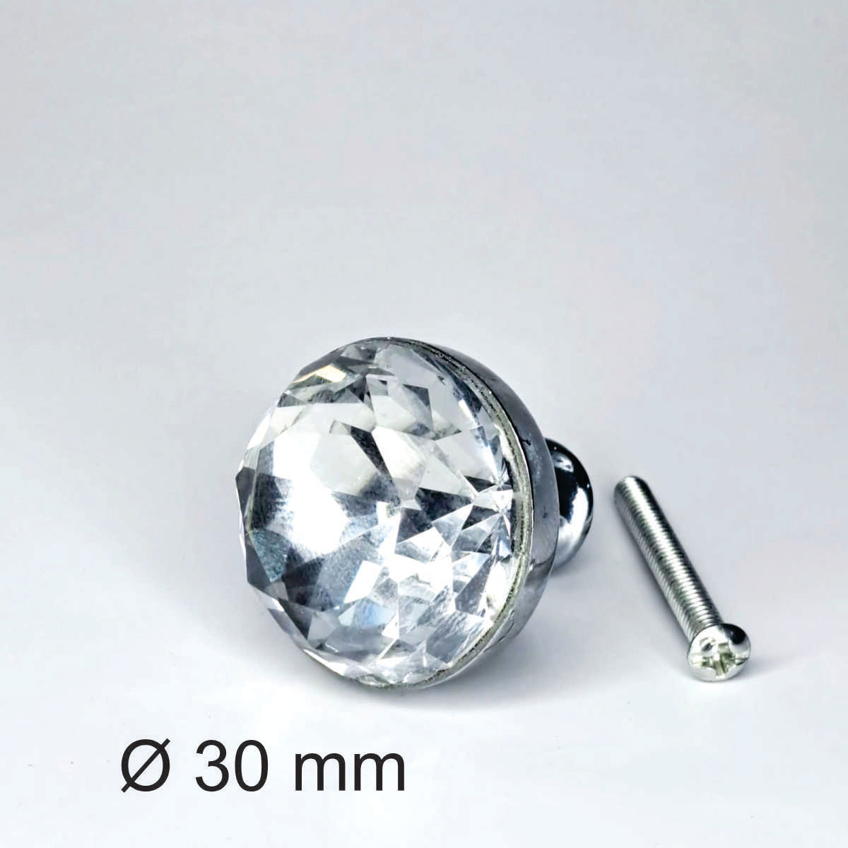 Tirador acrílico L007, 30 mm., 10 unds.-TIRADOR-ZM L007-30-La Tapicería