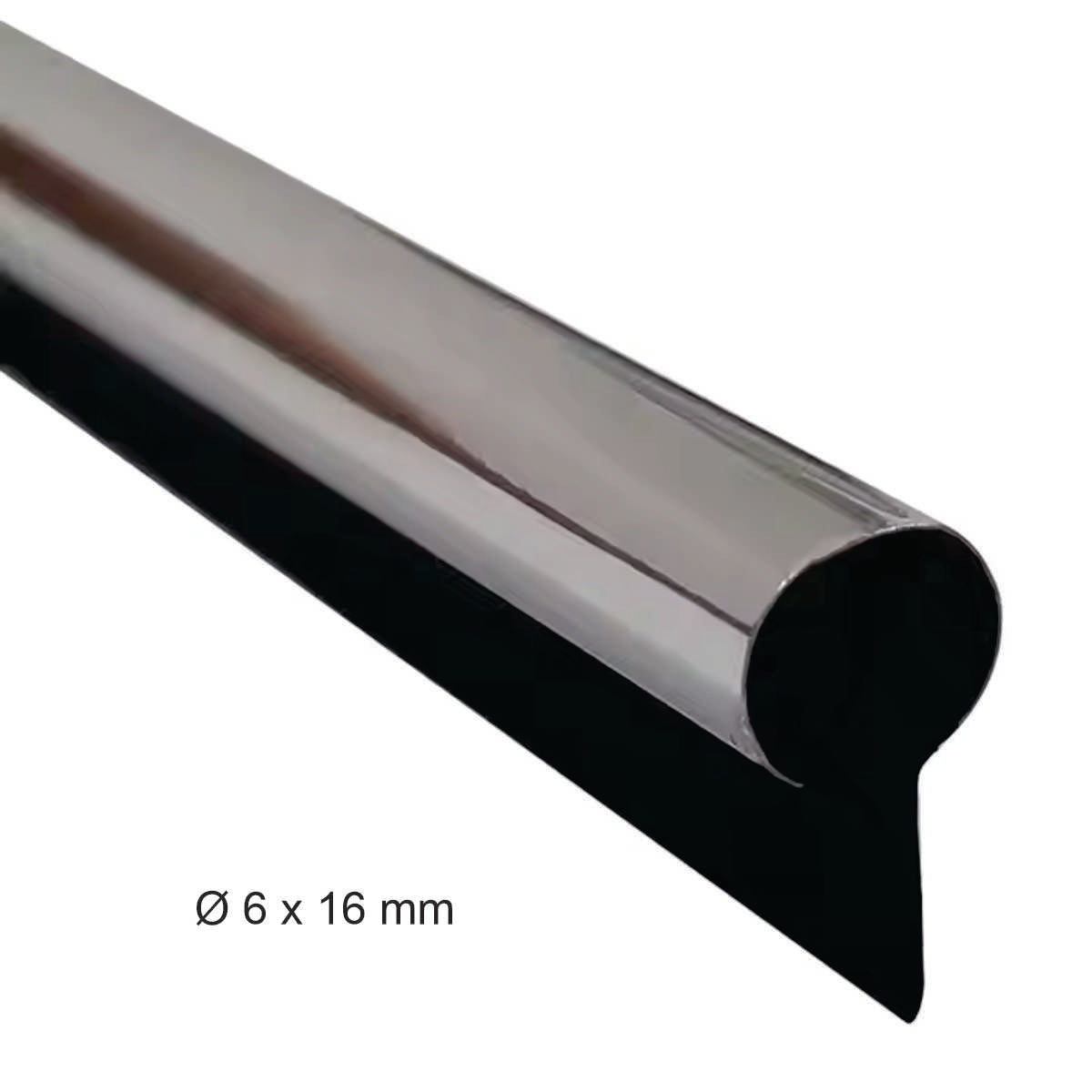 Vivo decorativo DS0206, Cromado 6 X 16 mm Rollo 100mt-QY DS0206 C-La Tapicería