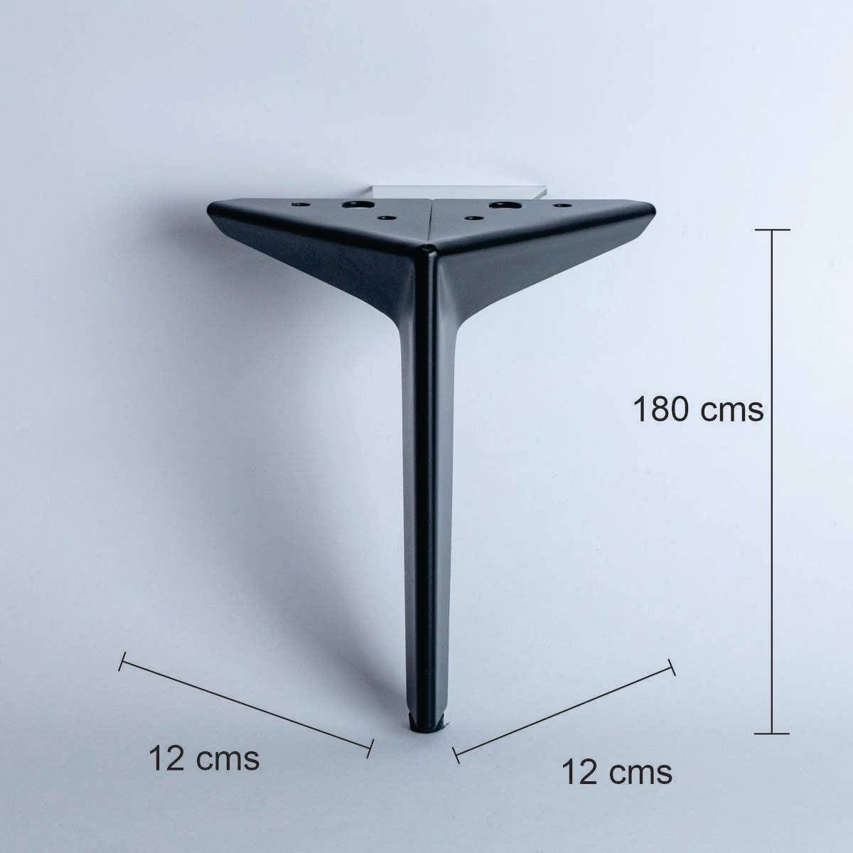 Pata para mueble, sofá o silla moderna. Acero, metal. Pata metálica. Patas de muebles. Alta calidad y despacho express. La Tapiceria. Compra Online. MQ B-084 B