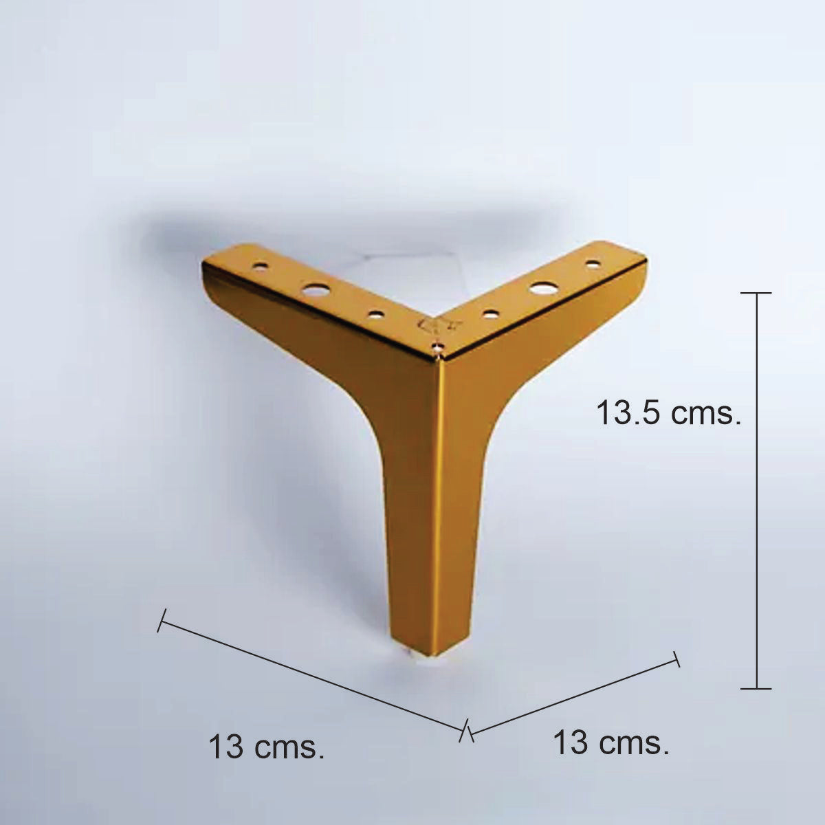 Pata para mueble, sofá o silla moderna. Acero, metal. Pata metálica. Patas de muebles. Alta calidad y despacho express. La Tapicería. Compra Online. MQ MI-127 G