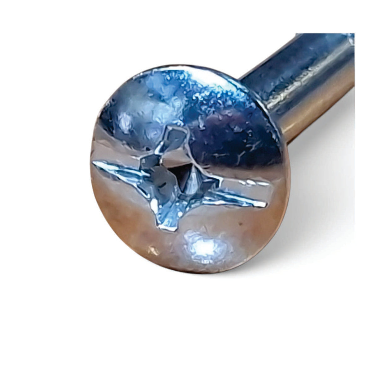 Perno phillips cabeza redonda 1/4" x 80 mm, 100 unidades