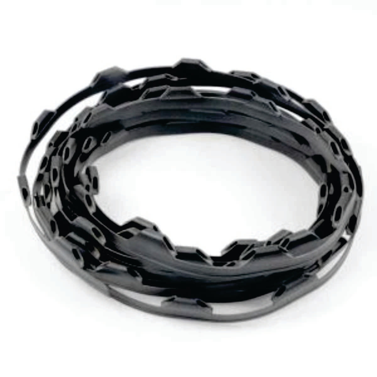 Tira Clip Plástico para resortes Zig Zag 12 cms de 200 mts.