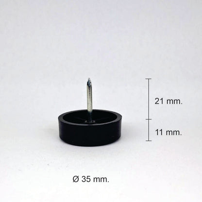 Tapilla plástica TP02, de diámetro Ø 35 mm. Excelente para trabajos en amoblamiento en casa. Esta tapilla entrega un toque formal a tus muebles, conservando una estética en diseño. Cómprala en la Tapicería.