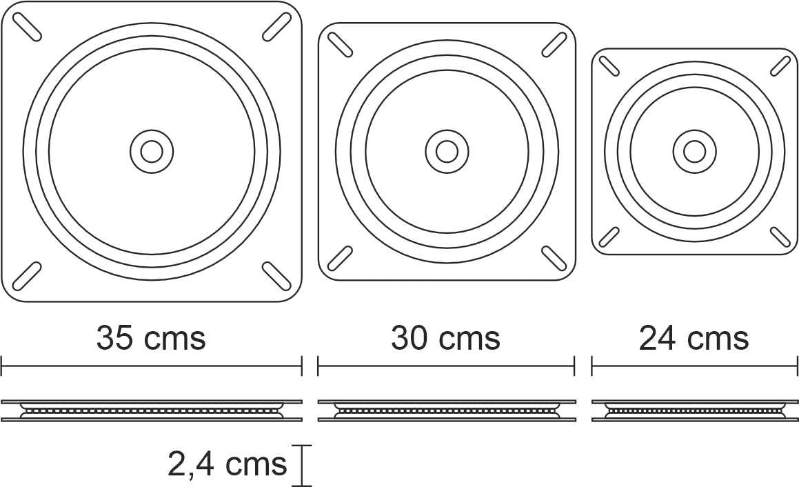 Plato base giratorio BG3535