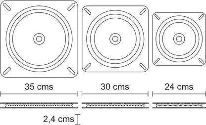 Plato base giratorio BG3535