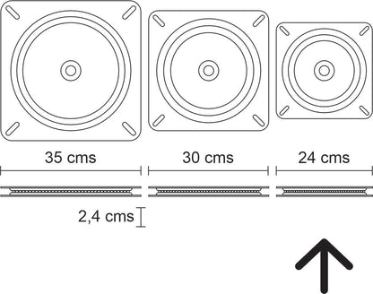 Plato base giratorio BG2525