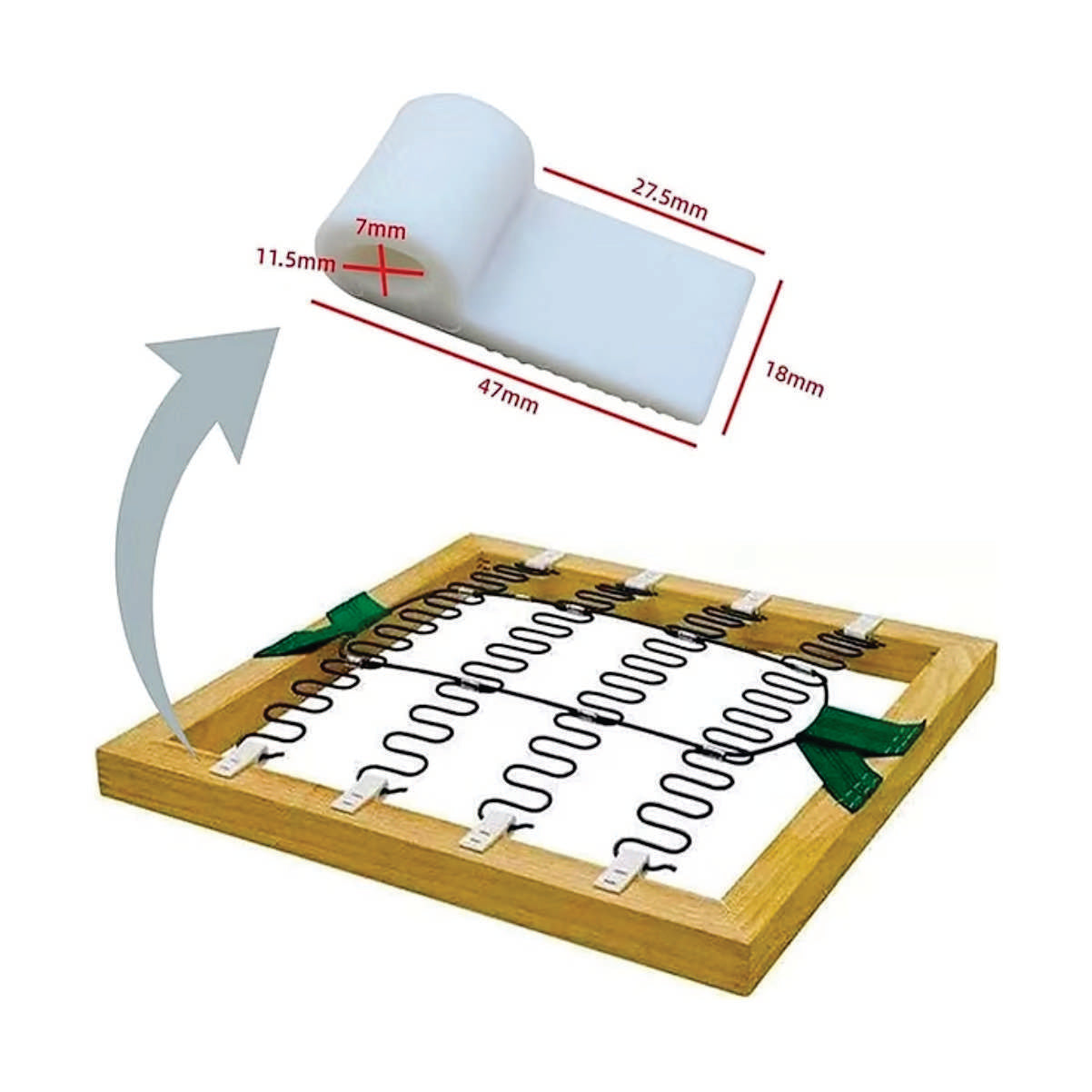 Clip Nylon SCWH01, 100 unds.