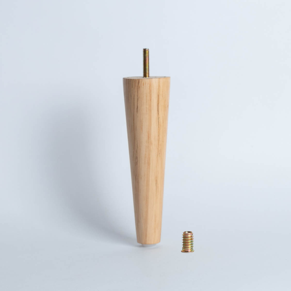 Pata madera TL1017, 17 Alt., 5 Diam may, 2,3 Diam men.-PATA MADERA-Estas patas están diseñadas para combinar funcionalidad y estilo, ofreciendo soporte sólido y un diseño adaptable a diversos tipos de muebles. Su estructura permite un montaje sencillo y aporta un acabado elegante que se integra perfectamente en cualquier ambiente decorativo. Disponemos de una variedad de formas, alturas y estilos para ajustarse a tus necesidades y preferencias.-1 unidad-PATAS-La Tapicería