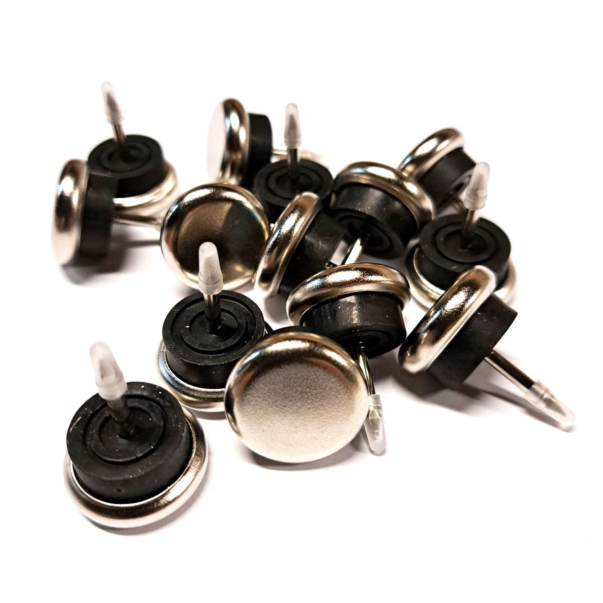 Pack Tapilla metálica (Clavo patín) redonda para muebles. Protege el piso de rayones. Protectores y terminacion de sillas, sillones, sofa y muebles. Accesorios. La Tapiceria. WZ 60162