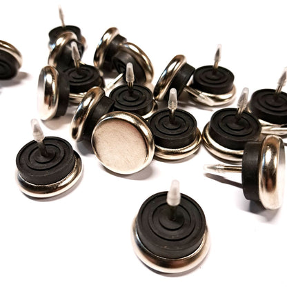 Pack Tapilla metálica (Clavo patín) redonda para muebles. Protege el piso de rayones. Protectores y terminacion de sillas, sillones, sofa y muebles. Accesorios. La Tapiceria. WZ 60163
