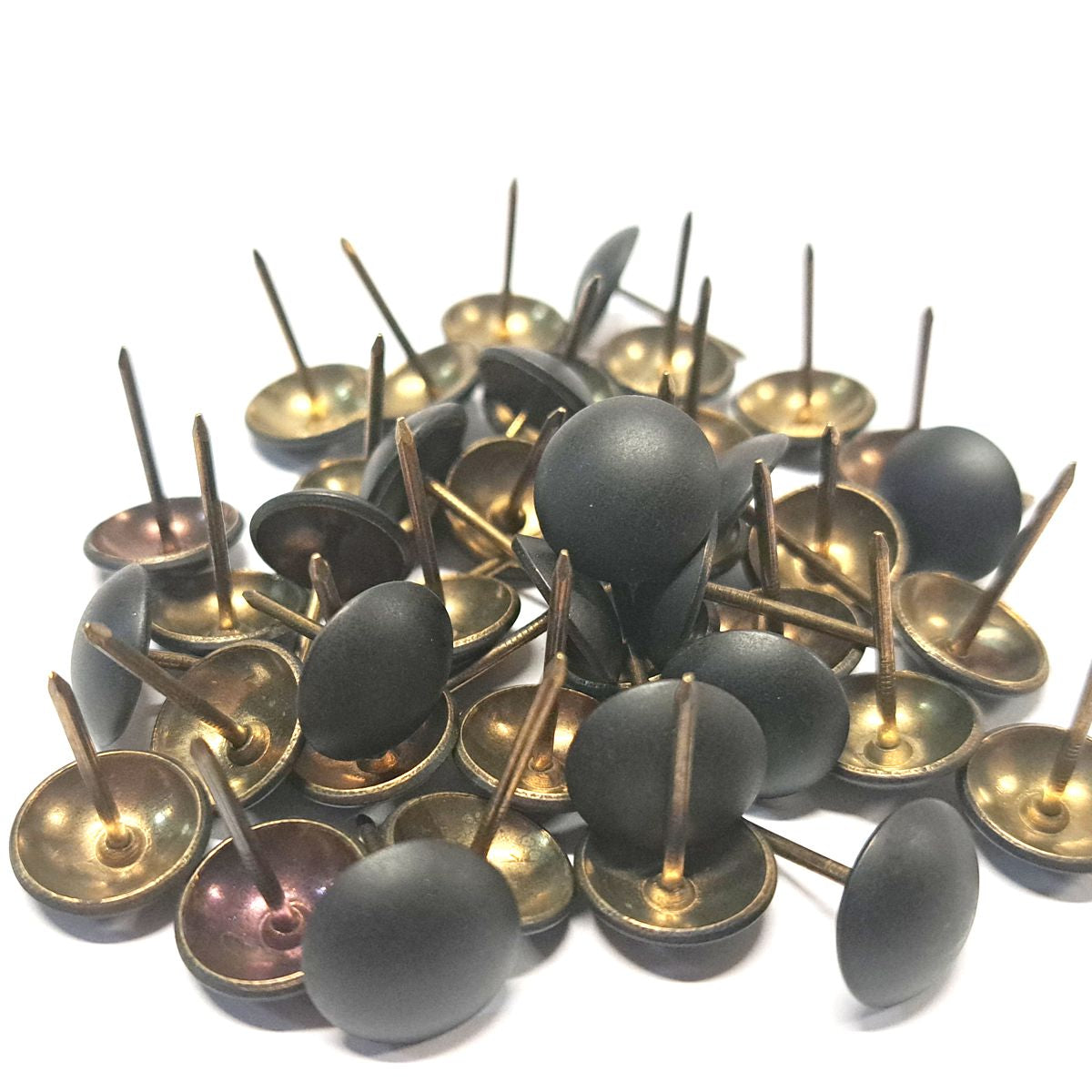 Pack de clavos tapiceros decorativos para sillones, cabeceros y sofas. Variedad de formas y colores. Niquelado piramide. Diseños. Terminacion de muebles.ZM Y012MB