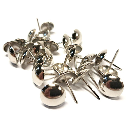 Pack de clavos tapiceros decorativos para sillones, cabeceros y sofas. Variedad de formas y colores. Niquelado. Diseños. Terminacion de muebles.ZM Y012NI