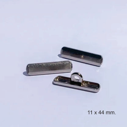 Botón metálico TBC, 4,4 X 1,1 mm., 20 unds.-BOTONES-ZM TBCNI-La Tapicería