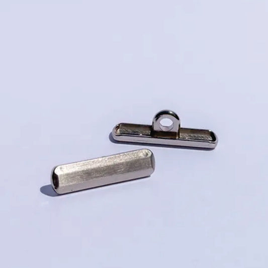 Botón metálico TBC, 4,4 X 1,1 mm., 20 unds.-BOTONES-ZM TBCNI-La Tapicería