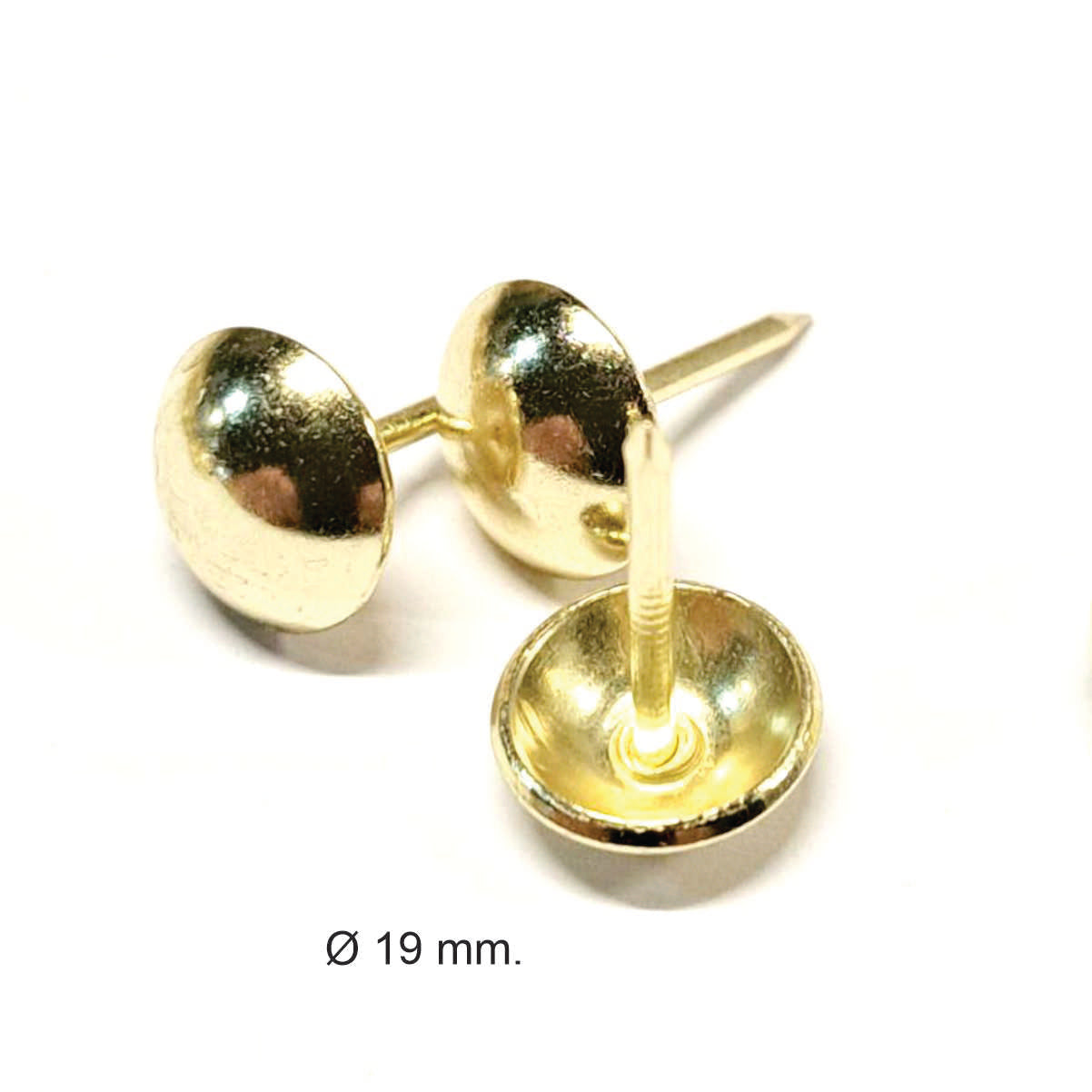 Clavo Tapicero DX0519, 19 mm. , 200 unds.-TACHAS-ZM DX0519B-La Tapicería