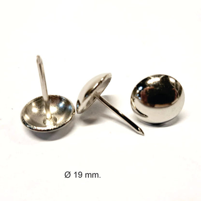 Clavo Tapicero DX0519, 19 mm. , 200 unds.-TACHAS-ZM DX0519NI-La Tapicería