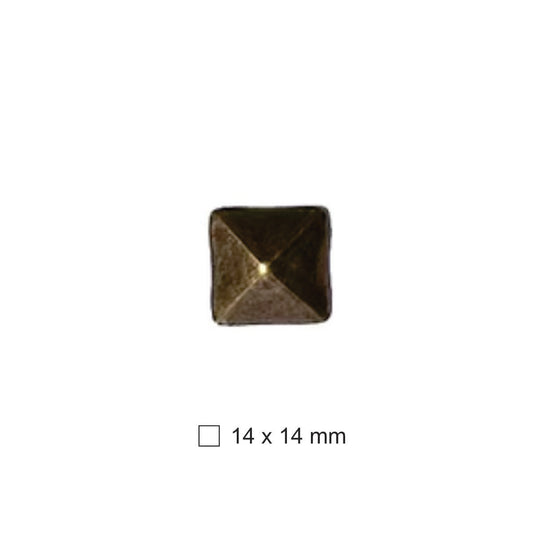 Clavo Tapicero M006, 14 X 14 mm., 200 unds.-TACHAS-AS M006AB-La Tapicería