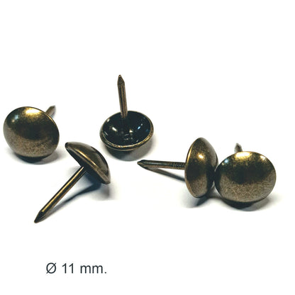 Clavo Tapicero Y011, 11 mm. , 500 unds.-TACHAS-ZM Y011AB-La Tapicería