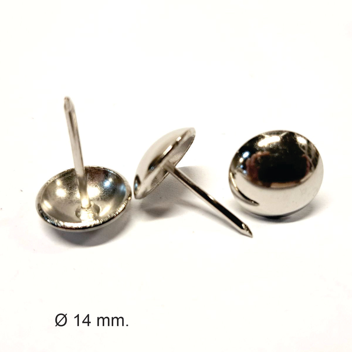 Clavo Tapicero Y012, 14 mm. , 500 unds.-TACHAS-ZM Y012NI-La Tapicería