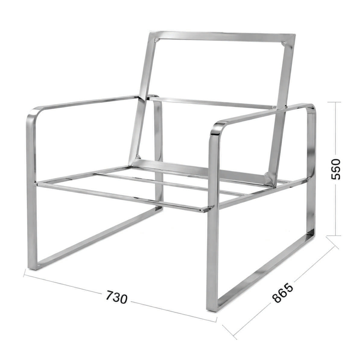 Estructura Sitial MF-86, 85,5 cms Fondo ,73 cms Ancho ,56 cms Alto-MQ MF-086 P-La Tapicería