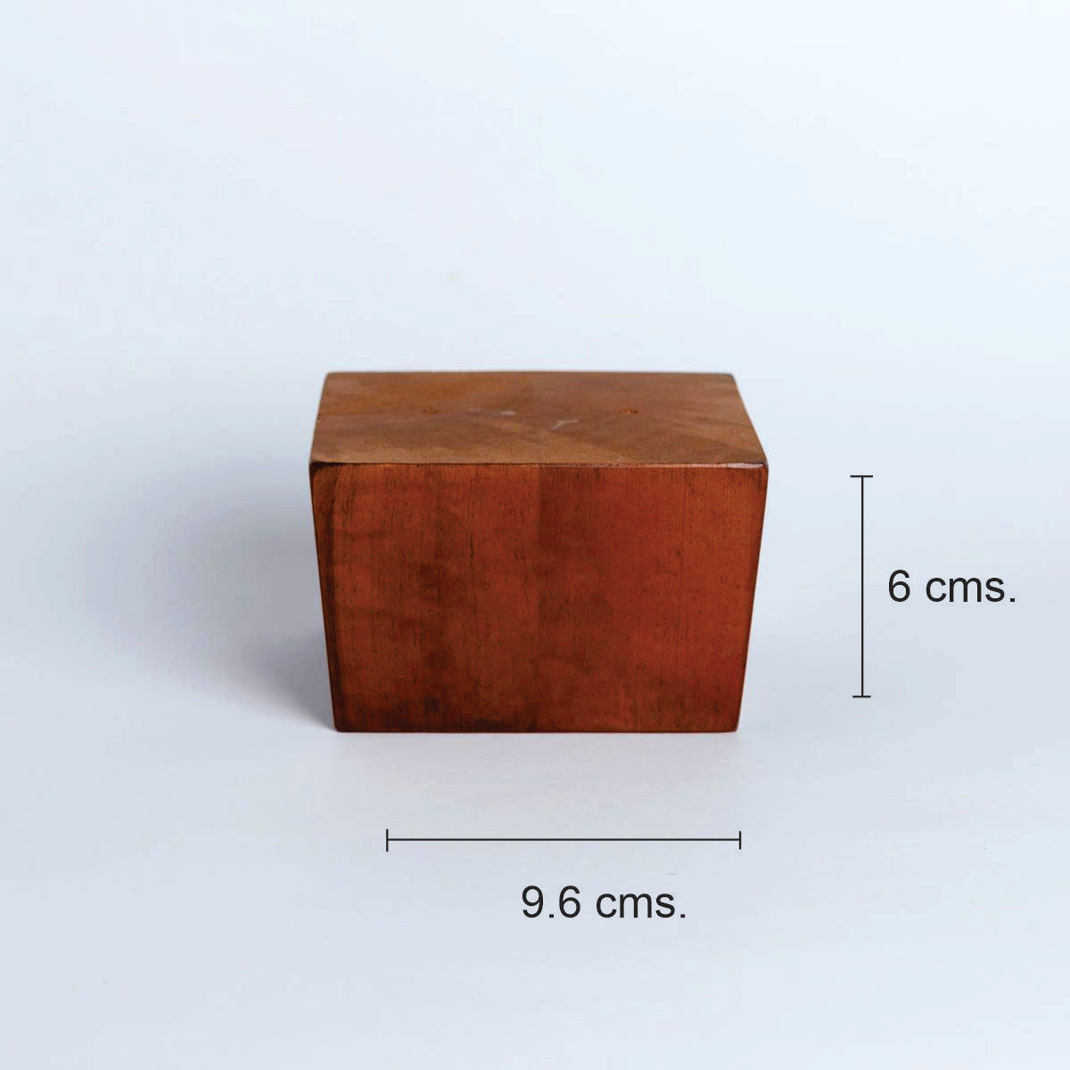 Pata madera 3195, 6 Alt., 9,6 Larg., 9,6 Anc.-PATA MADERA-EF 3195 O-La Tapicería